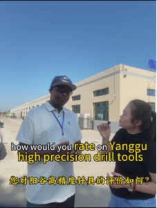 Yanggu High-Precision Drill Tools Factory Earns Praise from South African Clients, with Account Manager Helena Highlighted for Exceptional Service